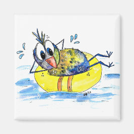 Cute Whimsical Bird on Flyt Magnet