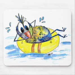 Cute Whimsical Bird on Flyt Musmatta