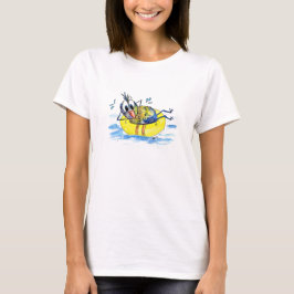 Cute Whimsical Bird on Flyt T Shirt