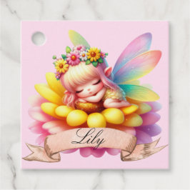 Cute Whimsical Blommigt Sweet Dreams Sleeping Fair Gåvor Etiketter
