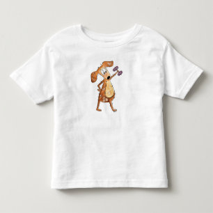 Cute Whimsical Brown-Hund lyftvikt T Shirt
