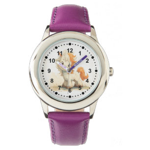 Cute Whimsical Brown Pony Horse Kids Armbandsur