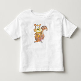 Cute Whimsical Brown Squirrel T Shirt