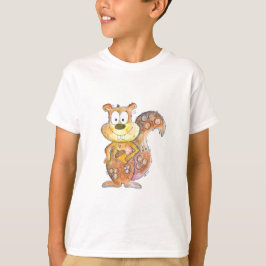 Cute Whimsical Brown Squirrel T Shirt