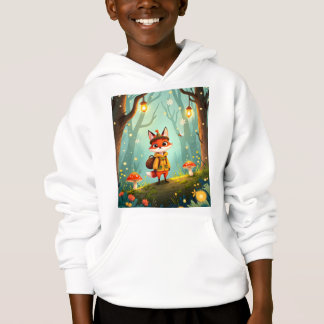Cute Whimsical Cartoon Fox T Shirt
