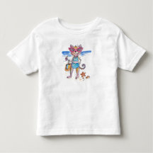 Cute Whimsical Cat på Beach