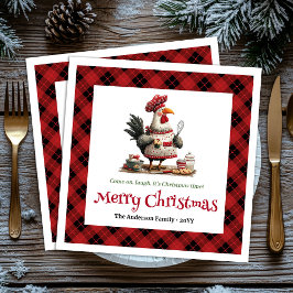 Cute Whimsical Chickens Editable Cartoon Style Pappersservett