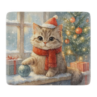 Cute Whimsical Christmas cat