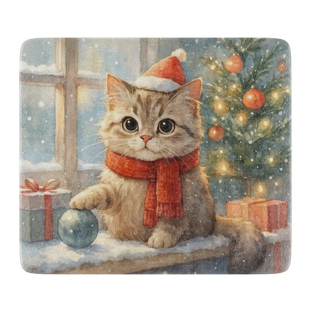 Cute Whimsical Christmas cat (Framsidan)