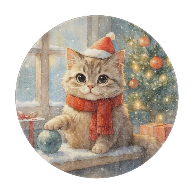 Cute Whimsical Christmas cat (Framsidan)