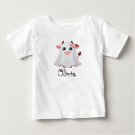 Cute, Whimsical Cow Ghost, eget namn, Halloween T Shirt