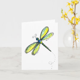 Cute Whimsical Dragonfly Kort