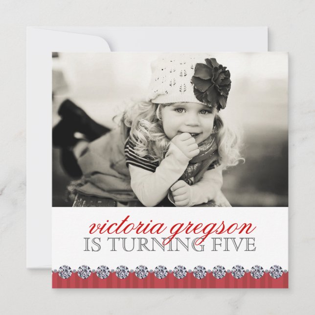 Cute Whimsical Flick kalas inbjudan (Framsida)