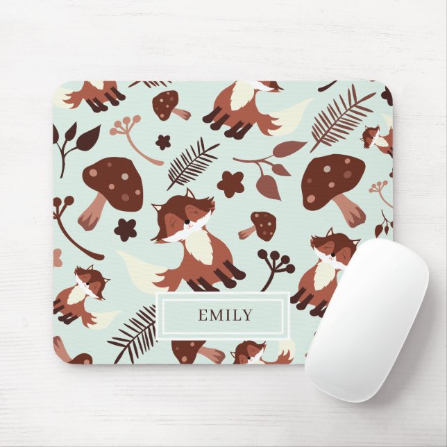 Cute Whimsical Fox Musmatta (Med mus)