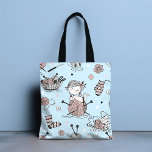 Cute Whimsical Girly Funny Knitting Wool Cat Tygkasse<br><div class="desc">Den här söta designen har en nyfiken stickning av temat mönster. Perfekt för dem som kärlek till sticka #sticka #knating #craft #crafts #totes #tote #totebag #säckar #säckar #säckar #accesspass #gåvor #giftsforher #girly #home #homedecor</div>