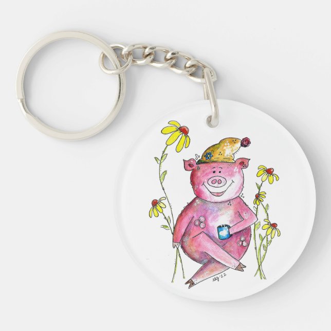 Cute Whimsical Gris Drinking Coffee (Framsidan)