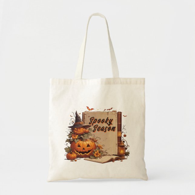Cute Whimsical Halloween Spooky Season Tygkasse (Framsidan)