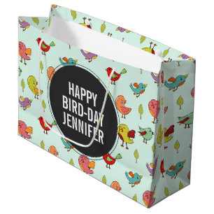 Cute Whimsical Hand Drawn Birds Mönster