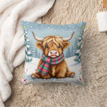 Cute Whimsical Highland Cow-jul