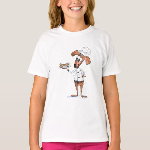 Cute Whimsical Hund Chef T Shirt