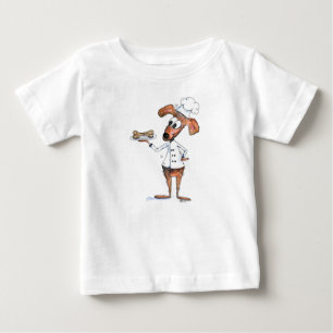 Cute Whimsical Hund Chef T Shirt