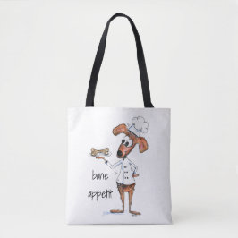 Cute Whimsical Hund Chef Tygkasse