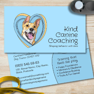 Cute Whimsical Hund Trainer Visitkort