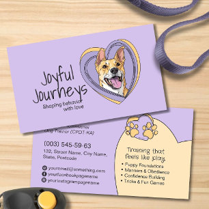 Cute Whimsical Hund Trainer Visitkort