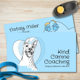 Cute Whimsical Hund Trainer Visitkort