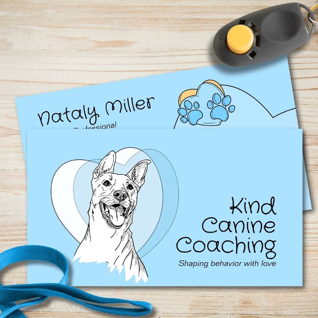Cute Whimsical Hund Trainer Visitkort (Skapare uppladdad)