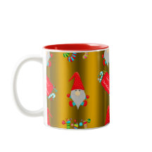 Cute Whimsical Jul Elves Guld