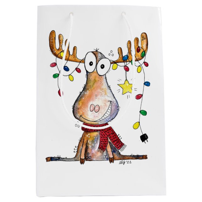 Cute Whimsical jul Moose (Framsidan)