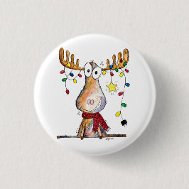 Cute Whimsical jul Moose Knapp