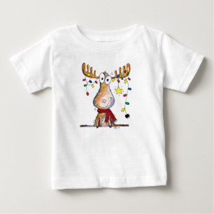 Cute Whimsical jul Moose T Shirt