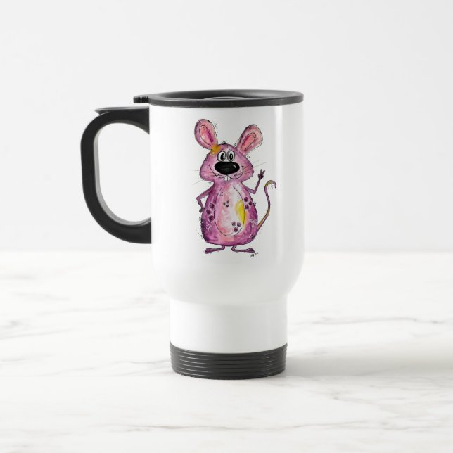 Cute Whimsical Lila Mouse Resemugg (Vänster)