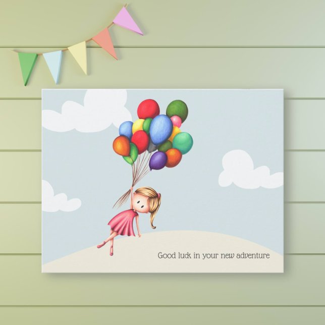 Cute Whimsical Lycka till Studenten Vykort (Skapare uppladdad)