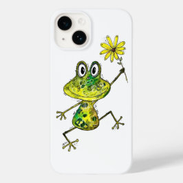 Cute Whimsical Lycklig Frog