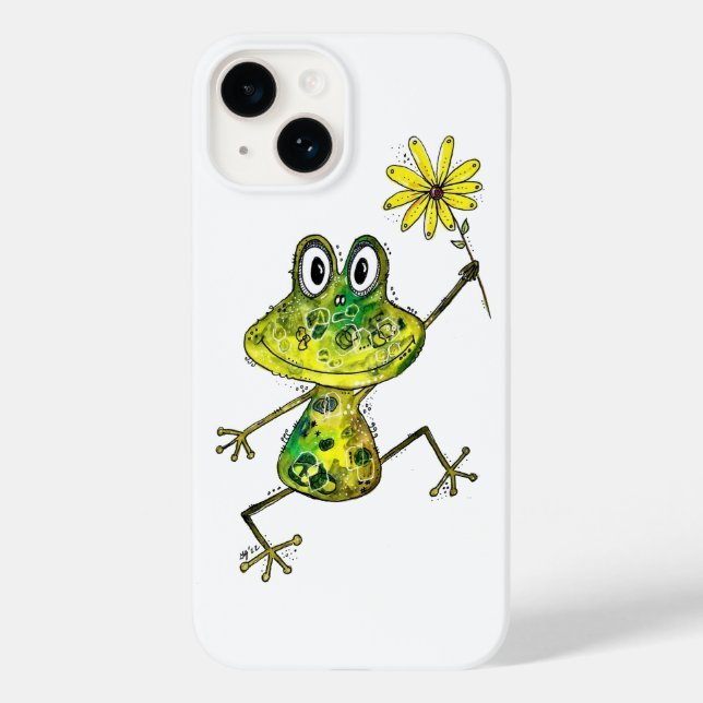 Cute Whimsical Lycklig Frog (Baksida)