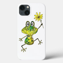 Cute Whimsical Lycklig Frog