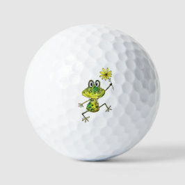 Cute Whimsical Lycklig Frog