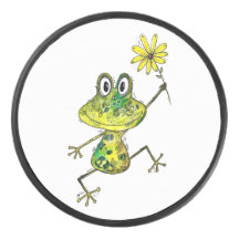 Cute Whimsical Lycklig Frog