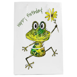 Cute Whimsical Lycklig Frog