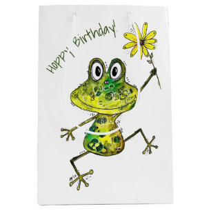 Cute Whimsical Lycklig Frog
