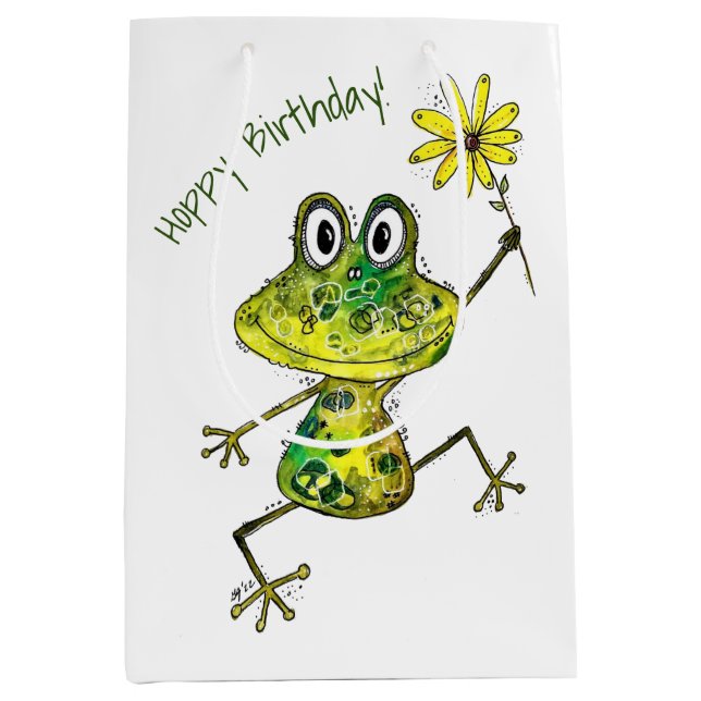 Cute Whimsical Lycklig Frog (Framsidan)