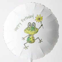 Cute Whimsical Lycklig Frog