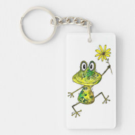 Cute Whimsical Lycklig Frog
