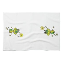 Cute Whimsical Lycklig Frog