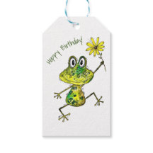 Cute Whimsical Lycklig Frog