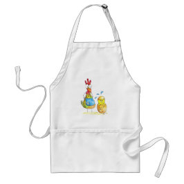 Cute Whimsical Mamma Chicken med Baby Förkläde