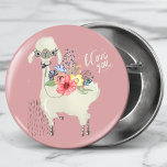 Cute Whimsical Modern Blommigt Llama I Kärlek You Knapp<br><div class="desc">Den här moderna designen har en söt,  visuell blommigt-lampa med "I Kärlek You" i modernt handskript på en dammig rosa bakgrund. #kärlek #iloveyou #llama #animal #whimsical #chic #snyggt #stil roligt #elegant #blommigt #trendig #botanical #animal #rosa #överföringsknappar #stockingstuffers #girly #coola # #feminin # #</div>